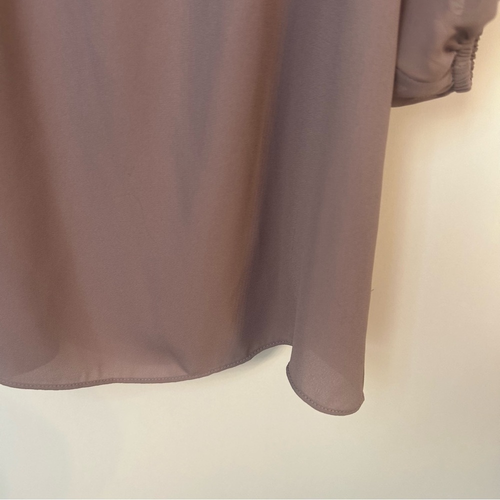 *NWT* 1.STATE Women’s Desert Mocha Cold-Shoulder Blouse, Size Small - Picture 7 of 12